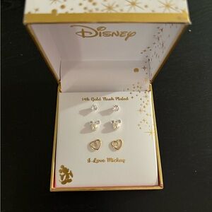 Disney Gold and Silver Earrings Set